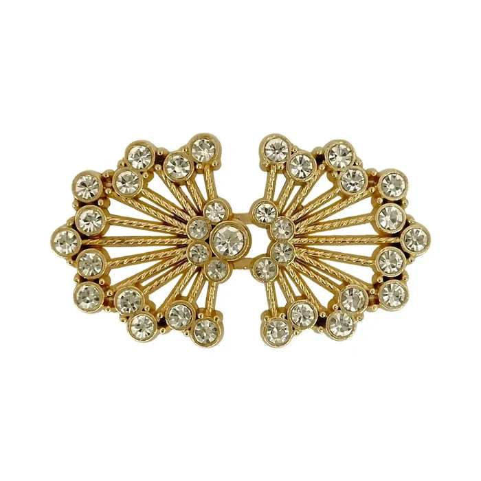 2 Pair | Rhinestone Frog Closure Buttons