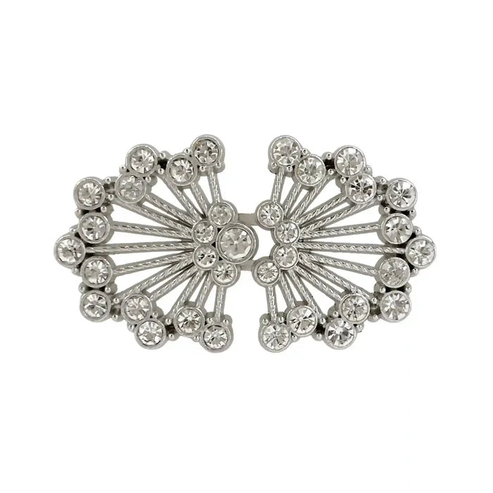 2 Pair | Rhinestone Frog Closure Buttons