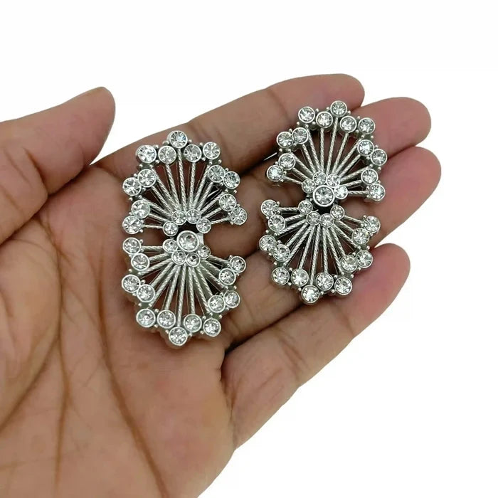 2 Pair | Rhinestone Frog Closure Buttons