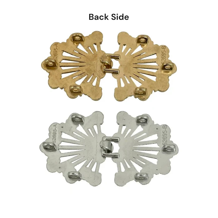 2 Pair | Rhinestone Frog Closure Buttons