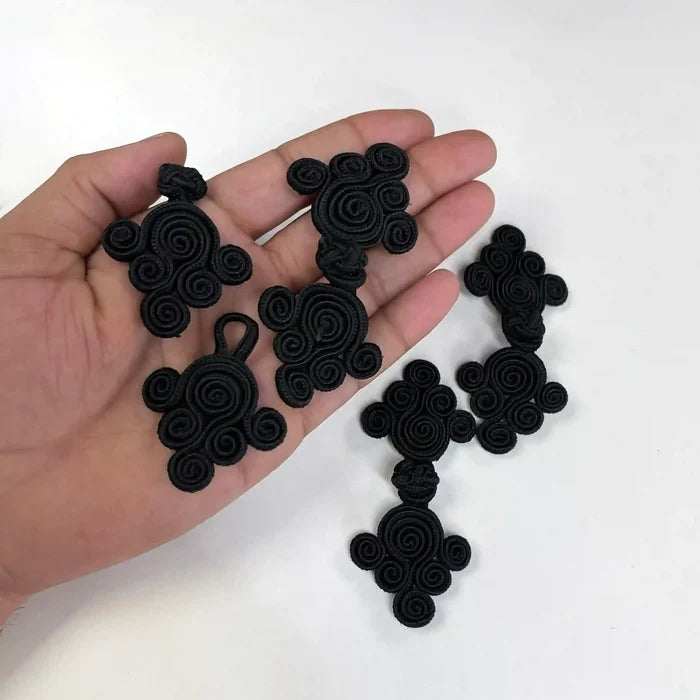 2 Pair | Spiral Pankou Knot Buttons
