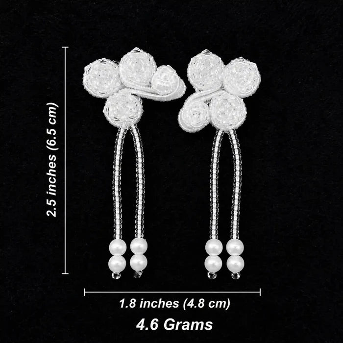 2 Pair | Tassel Floral Frog Closure Buttons