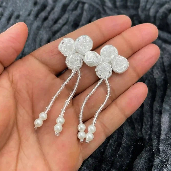 2 Pair | Tassel Floral Frog Closure Buttons