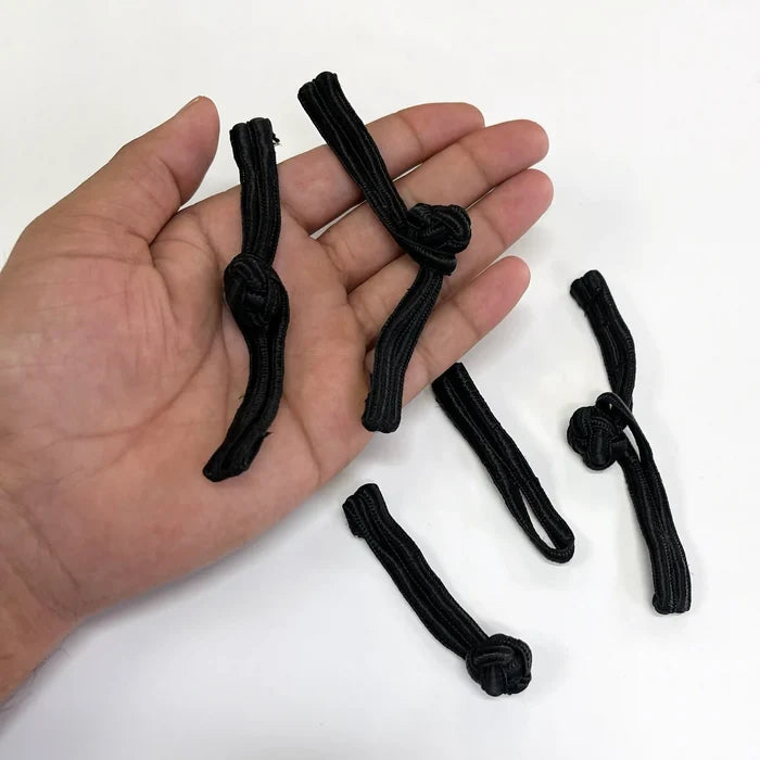2 Pair | Triple-Cord Straight Frog Button