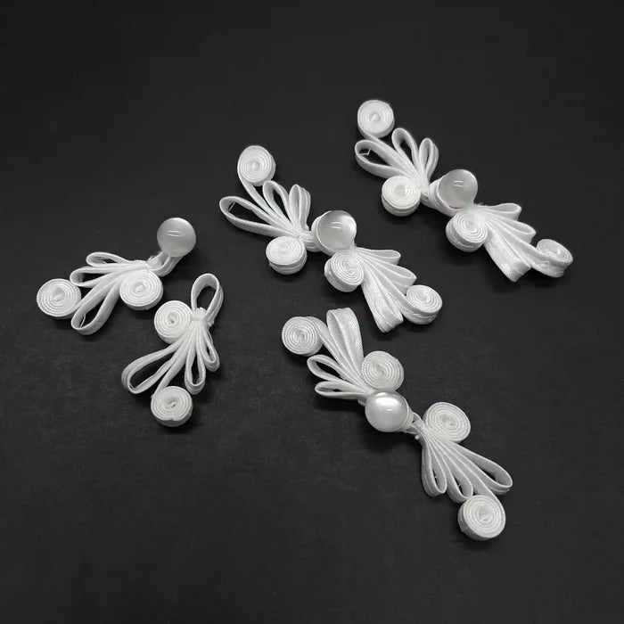 2 Pair | Triple-Loop Wing Frog Closure Buttons