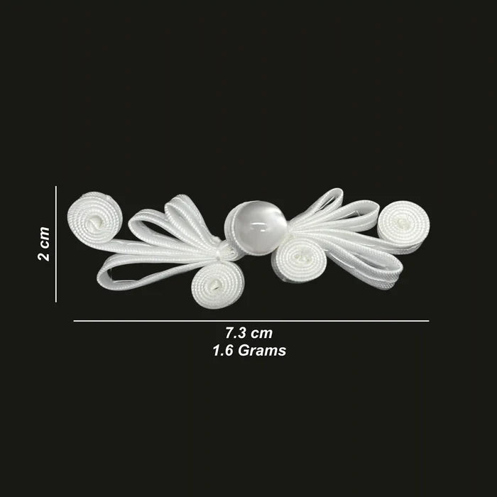 2 Pair | Triple-Loop Wing Frog Closure Buttons