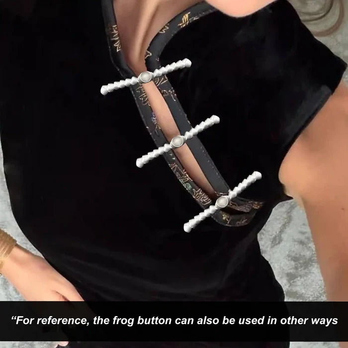 2 Pair | Twining Frog Closure Button