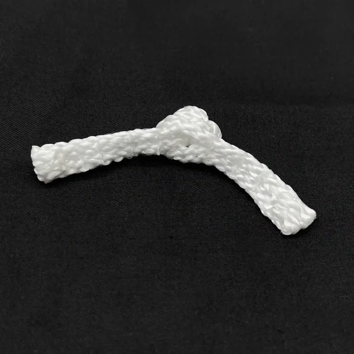 2 Pair | White Braided Pankou Fastener Frog Closure Buttons