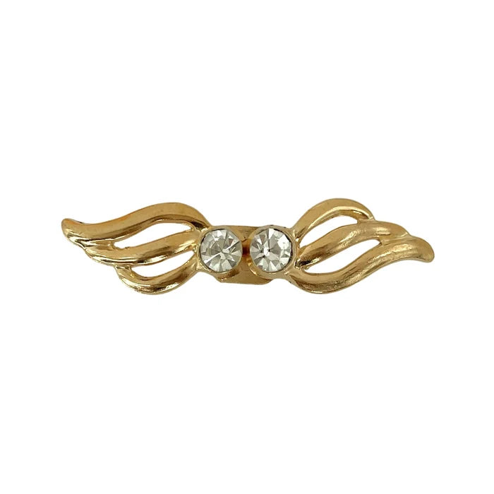 2 Pair | Wing Shape Rhinestone Frog Buttons