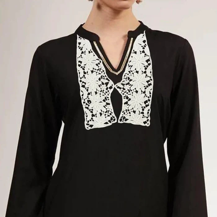 2 Part V Neckline Patch