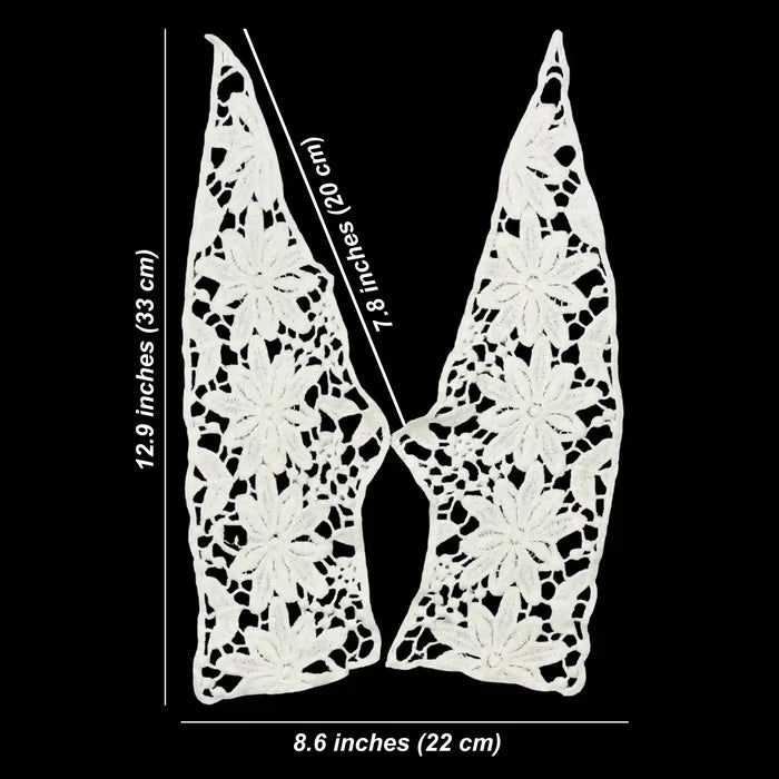 2 Part V Neckline Patch