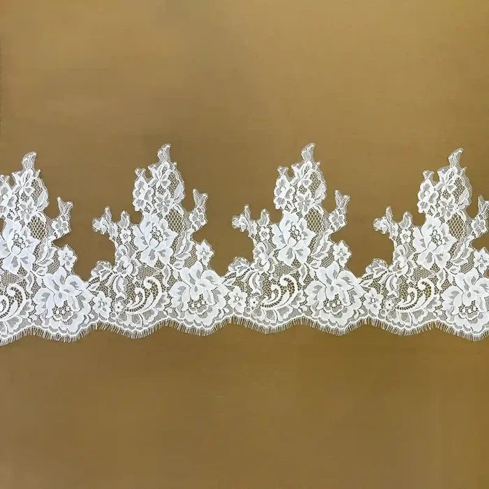 3 Meters | Asymmetrical Floral Chantilly Lace Bodice
