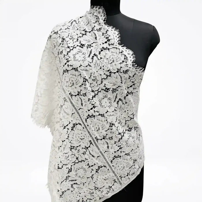 Classic floral French Chantilly lace dyeable fabric 22 inches by Ani Accessories for dresses and couture
