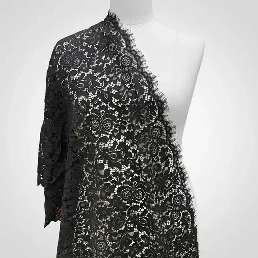 Luxury French floral fabric 28 inches by Ani Accessories for dresses couture and designer fashion wear