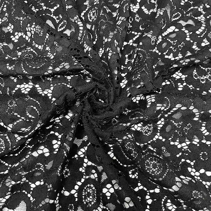 Elegant French floral fabric luxury 28 inch by Ani Accessories for couture outfits and fashion styling