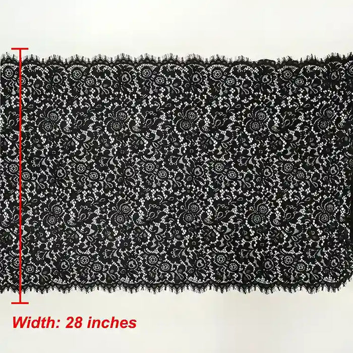 Ani Accessories premium floral French fabric 28 inch width for dresses gowns and luxury apparel