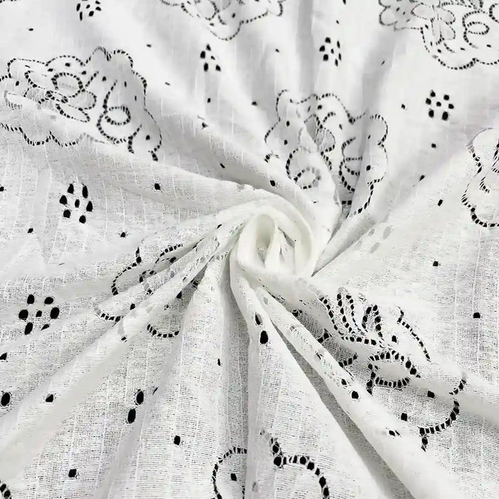 French embroidery medallion design dyeable fabric 60 inch by Ani Accessories ideal for gowns and fashion