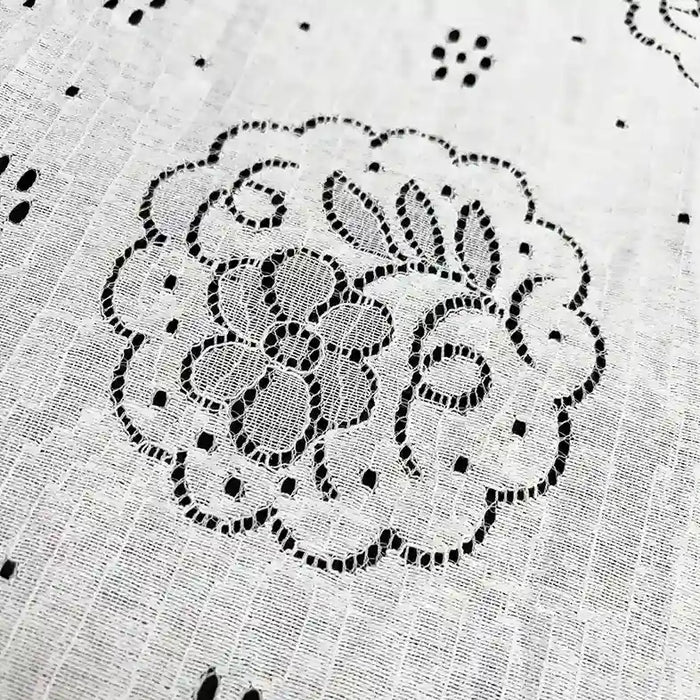 Ani Accessories dyeable French lace fabric with ornate medallion embroidery 60 inches for designer outfits