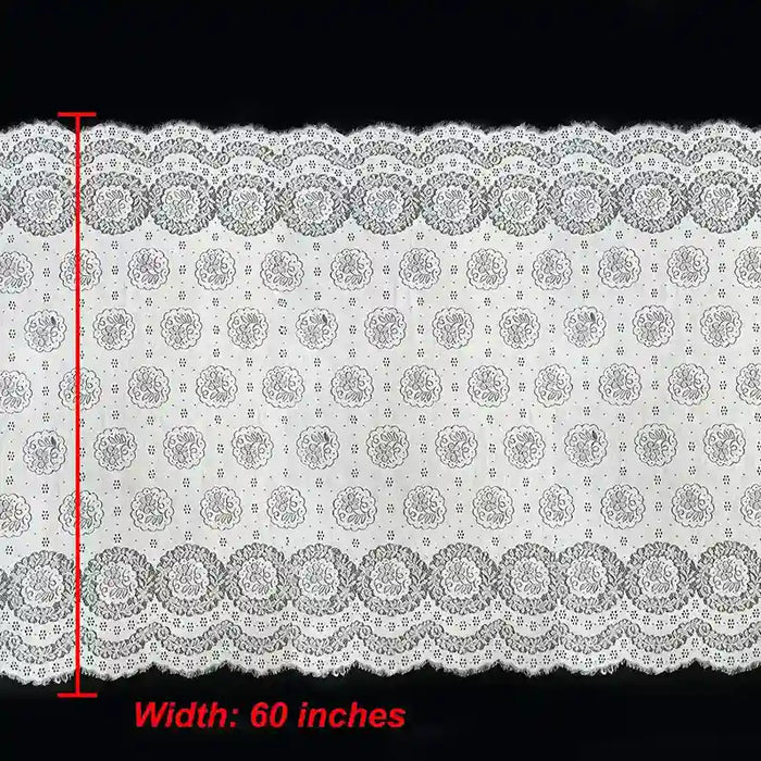 Ani Accessories ornate embroidery medallion French fabric dyeable 60 inch perfect for wedding dresses