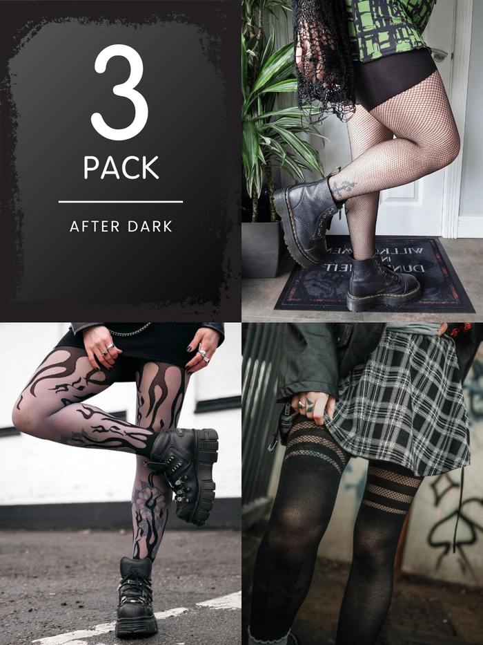 3 Pack After Dark Bundle - Gothic Tights