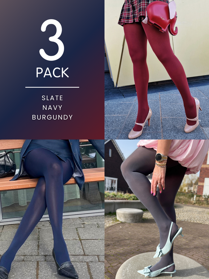 3 Pack Staple Shades Bundle - Stay Cool 80 Denier Tights
