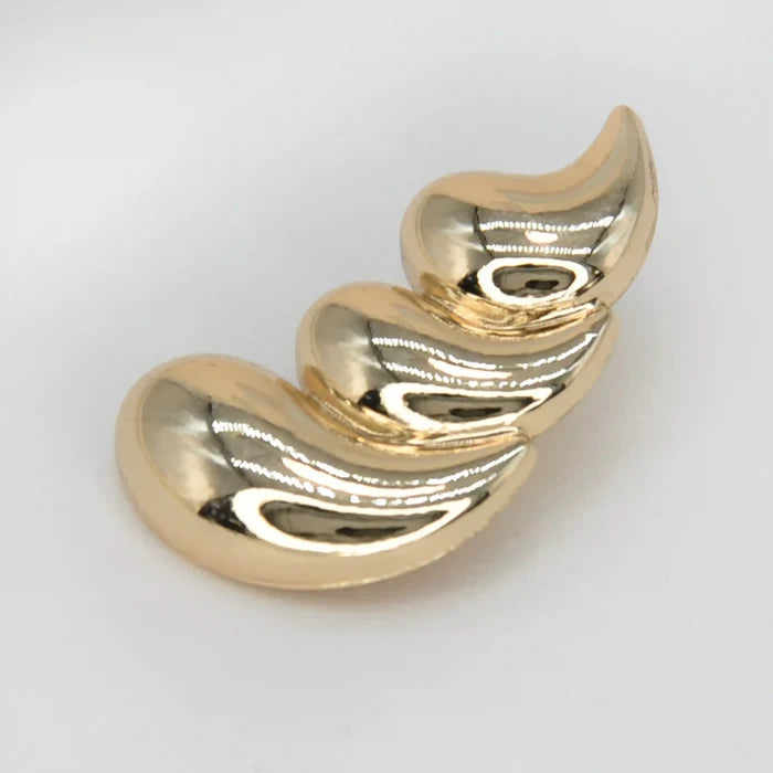 3 Teardrop Metal Buttons | 30mm(47L)