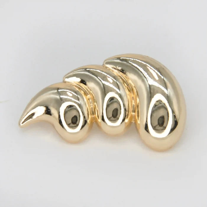 3 Teardrop Metal Buttons | 30mm(47L)