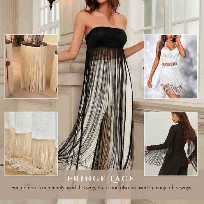 30 Inch | 2 Meter Elegant Fringe Lace