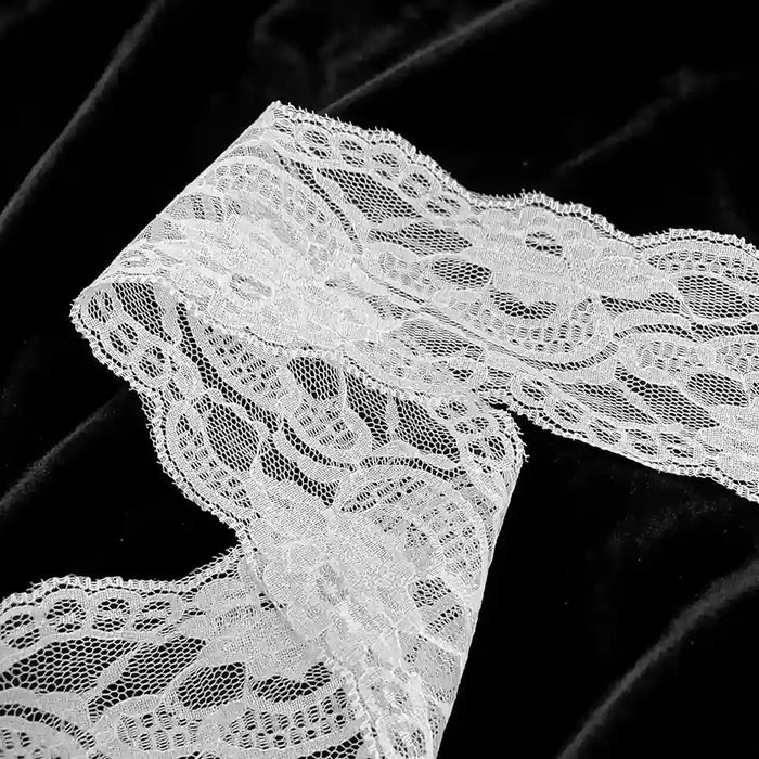3.5 inch | Delicate Scalloped Border Lace | 5 Meters | SKU-5