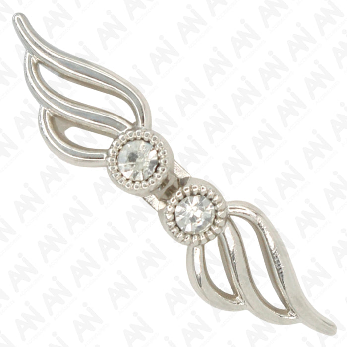 4 Pair | Angelic Wings Frog Closure Metal Buttons