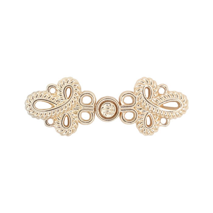 4 Pair | Baroque loop design Frog closure metal button