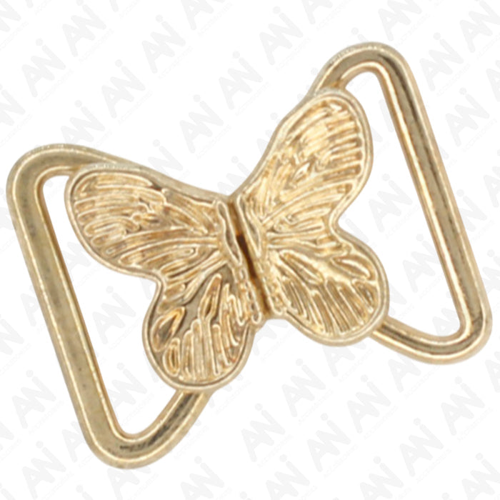 4 Pair | Bow gilded butterfly fasteners Frog closure metal button