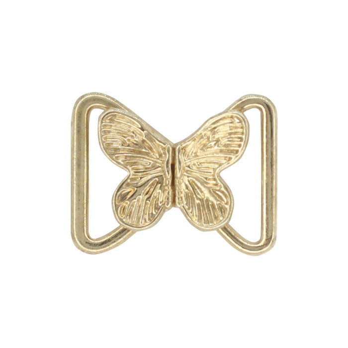 4 Pair | Bow gilded butterfly fasteners Frog closure metal button