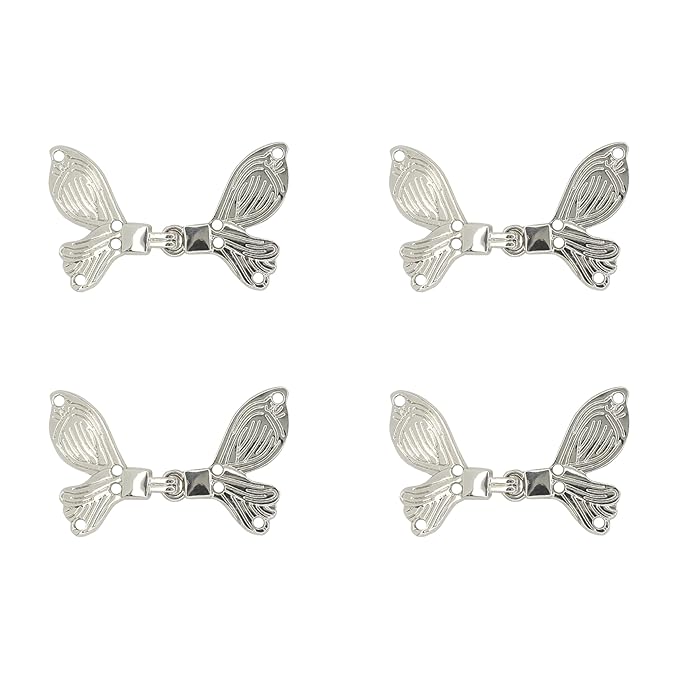 4 Pair | Butterfly Design Frog Closure Buttons