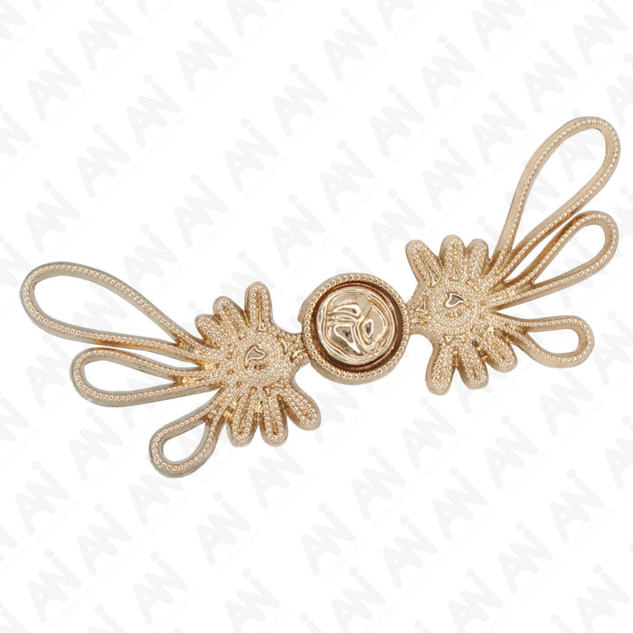4 Pair | Butterfly knot or dual knot design Frog closure metal button-5.5cm×2.5cm