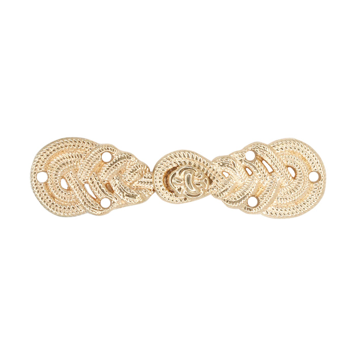 4 Pair | Elegant Celtic knotwork design Frog closure metal button