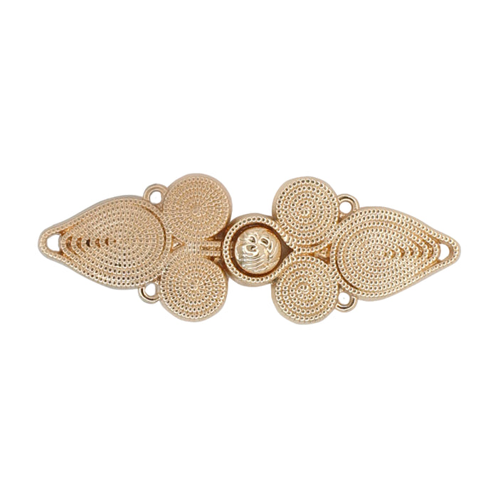 4 Pair | Floral Flourish Frog Closure Buttons