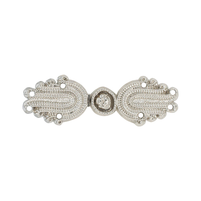 4 Pair | Flower bud design Frog closure metal button-5cm×1.5cm