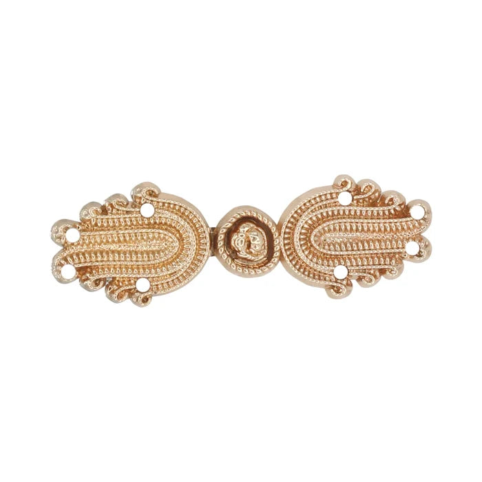 4 Pair | Flower bud design Frog closure metal button-5cm×1.5cm