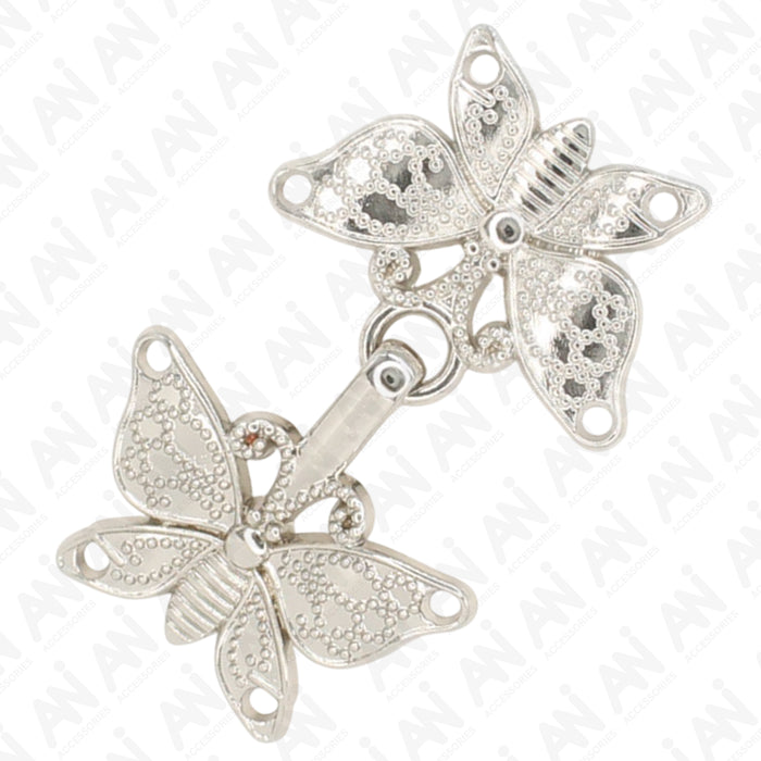 4 Pair | Laser engraved metal frog button