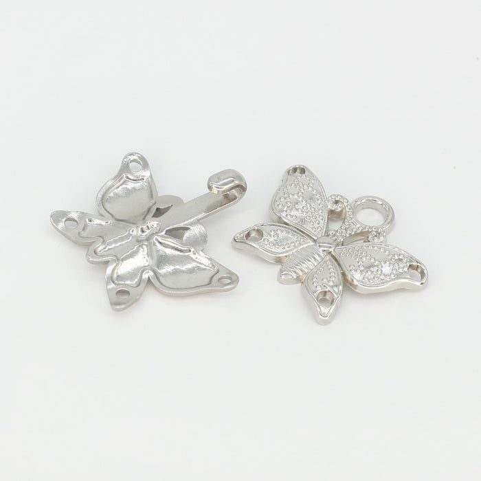 4 Pair | Laser engraved metal frog button