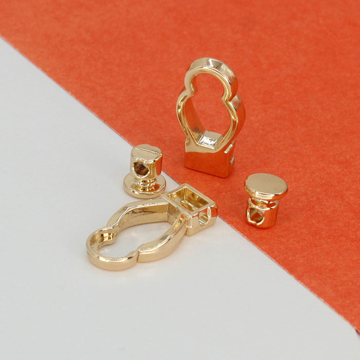4 Pair | Looping Luxury Frog Closure Metal Buttons