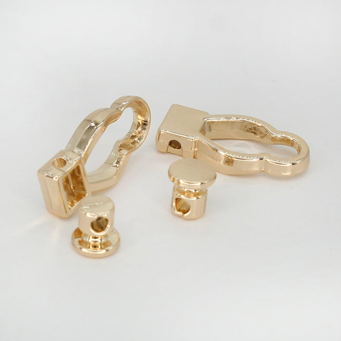 4 Pair | Looping Luxury Frog Closure Metal Buttons
