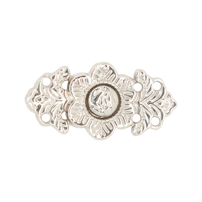 4 Pair | Ornate Ornaments Frog Closure Metal Buttons