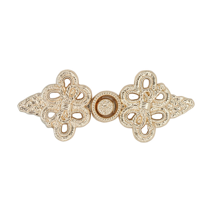 4 Pair | Premium filigree frog closure metal button-5.5cm×2cm