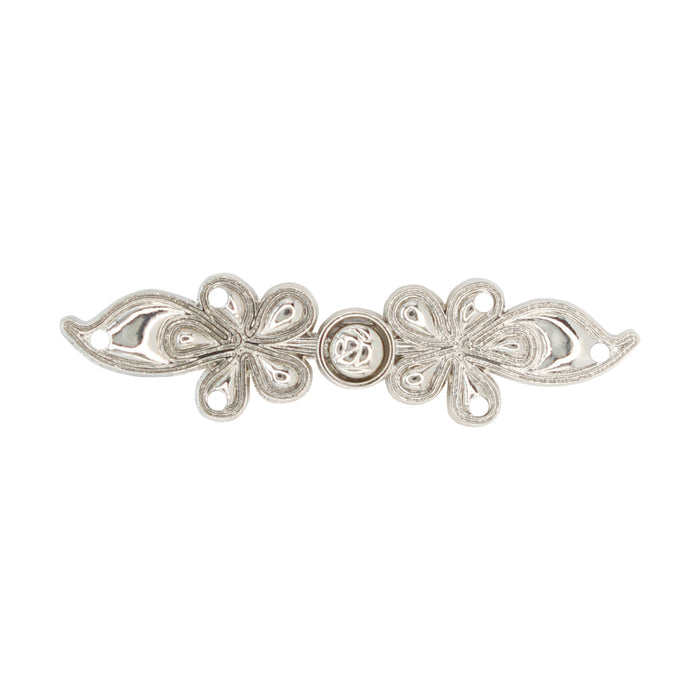 4 Pair | Vine design Frog closure metal button