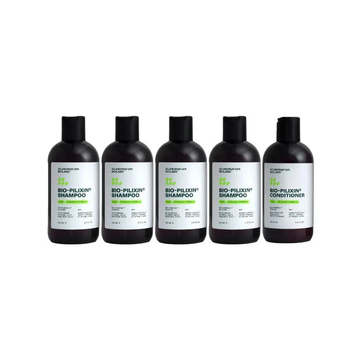 4x Scandinavian Biolabs shampoo (men) + free conditioner - Hairgivers