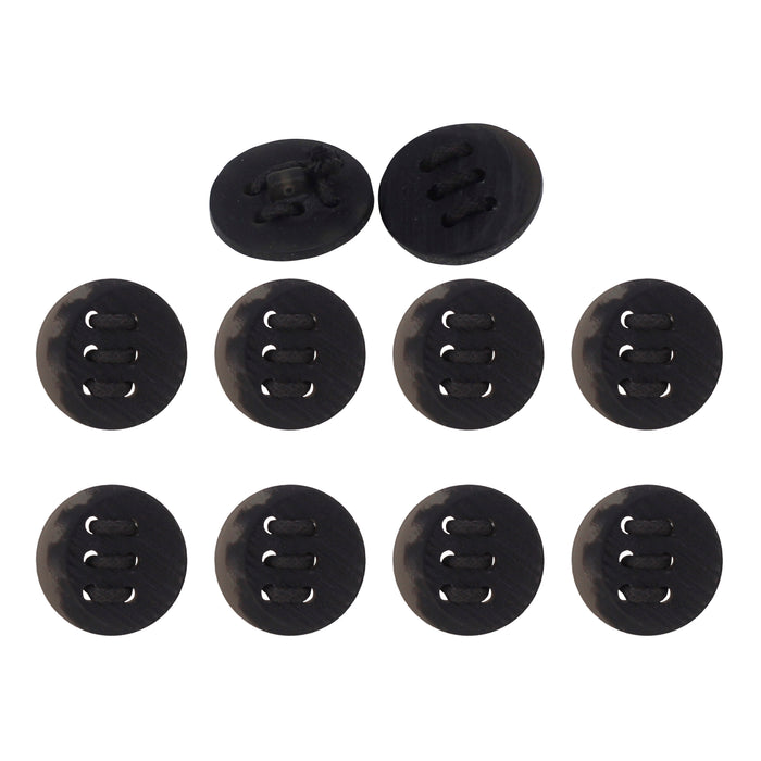 6-Hole with Wax Cord ABS Plastic Buttons | 23mm (36L)