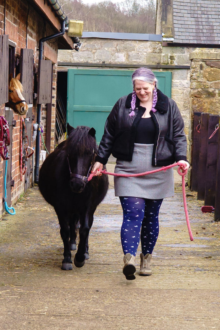 80 Denier Opaque Tights - Dinky Horses