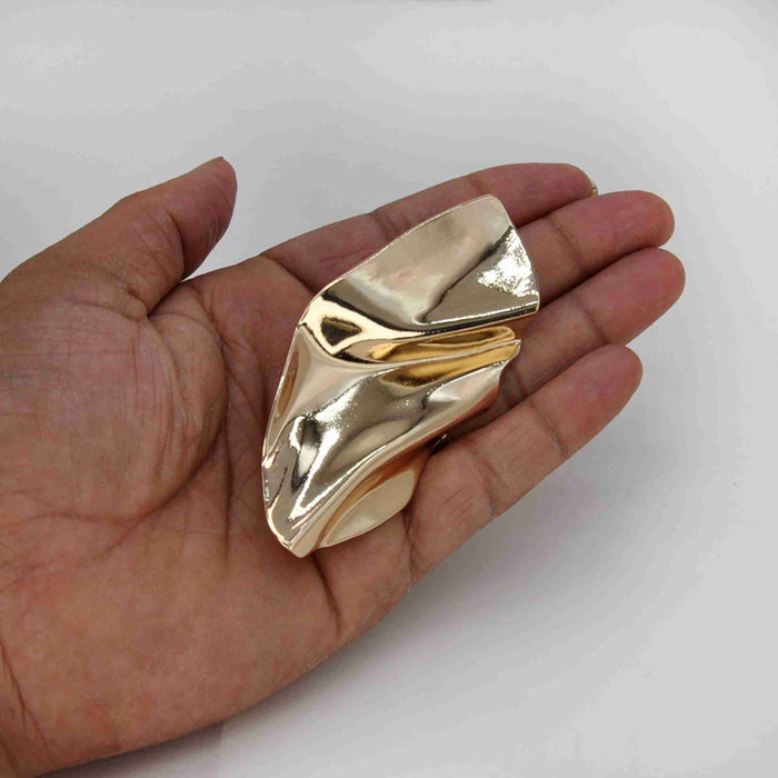 Abstract Leaf Metal Buckle